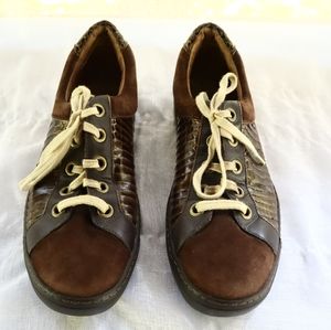 Nike Air G Series Brown Gold snake pattern  sneakers 8.5 AA NO insoles